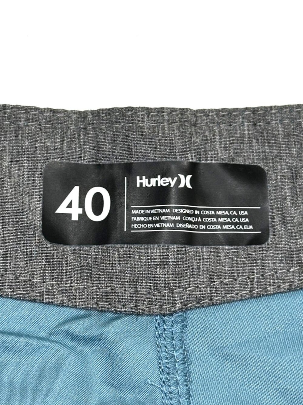 NWT Hurley One & Only 2.0 Board Shorts Size 40 Blue 21" Recycled Swim Trunks - Picture 7 of 16